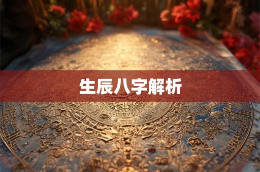 生辰八字解析