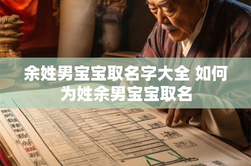 余姓男宝宝取名字大全 如何为姓余男宝宝取名