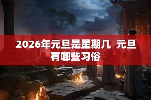 2026年元旦是星期几  元旦有哪些习俗