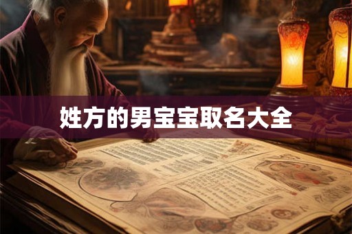 姓方的男宝宝取名大全