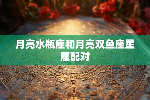 月亮水瓶座和月亮双鱼座星座配对