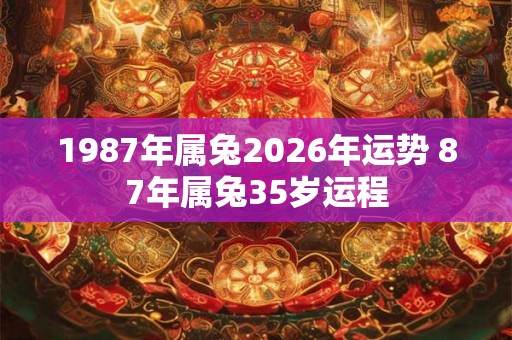 1987年属兔2026年运势 87年属兔35岁运程