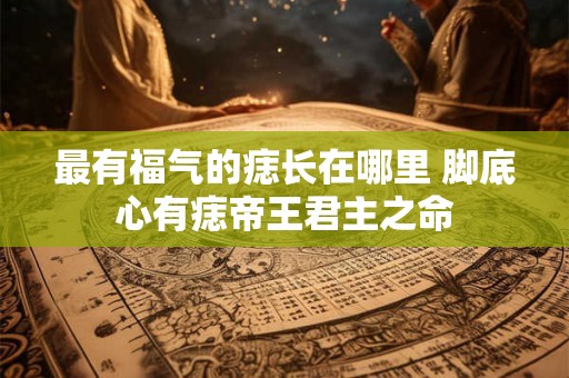 最有福气的痣长在哪里 脚底心有痣帝王君主之命