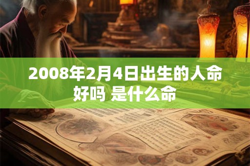 2008年2月4日出生的人命好吗 是什么命