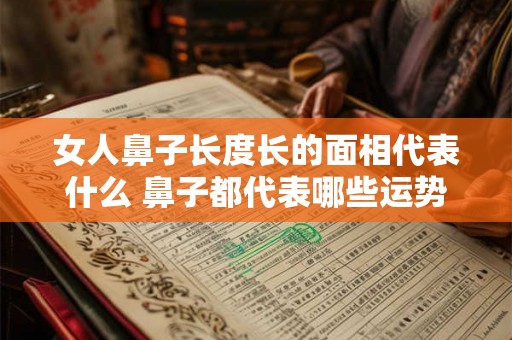 女人鼻子长度长的面相代表什么 鼻子都代表哪些运势