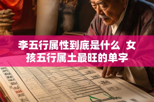 李五行属性到底是什么  女孩五行属土最旺的单字