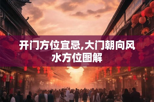 开门方位宜忌,大门朝向风水方位图解