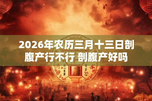 2026年农历三月十三日剖腹产行不行 剖腹产好吗 2026年农历三月十三日剖腹产行不行 剖腹产好吗