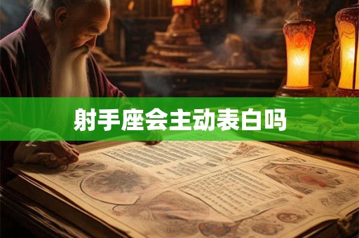 射手座会主动表白吗