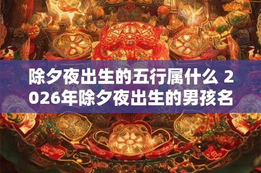 除夕夜出生的五行属什么 2026年除夕夜出生的男孩名字