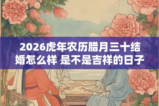 2026虎年农历腊月三十结婚怎么样 是不是吉祥的日子
