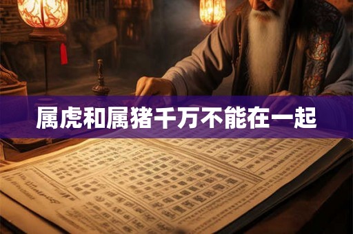 属虎和属猪千万不能在一起