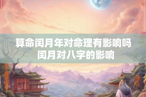 算命闰月年对命理有影响吗 闰月对八字的影响 算命闰月年对命理有影响吗 闰月对八字的影响