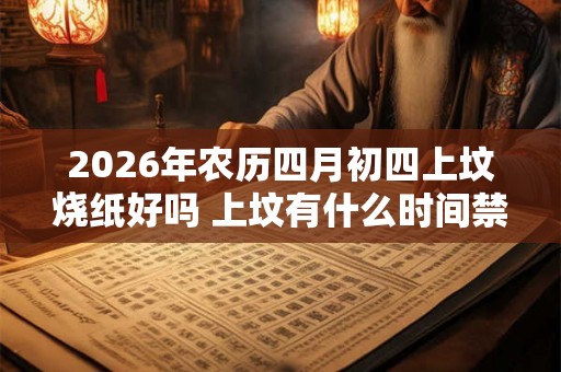 2026年农历四月初四上坟烧纸好吗 上坟有什么时间禁忌吗