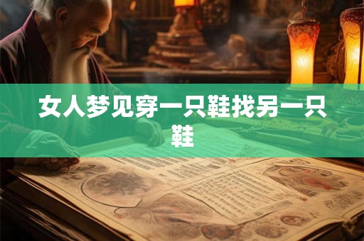 女人梦见穿一只鞋找另一只鞋