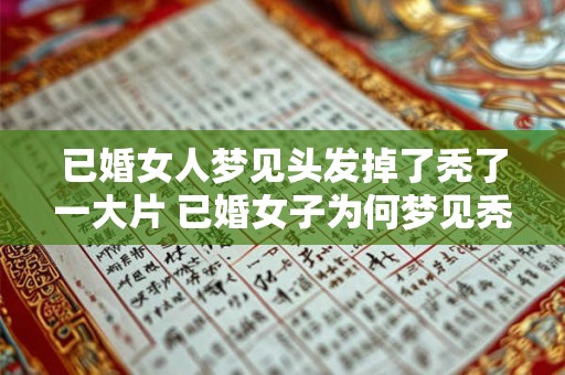 已婚女人梦见头发掉了秃了一大片 已婚女子为何梦见秃头