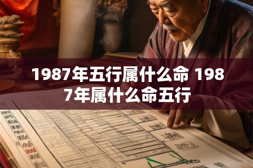 1987年五行属什么命 1987年属什么命五行