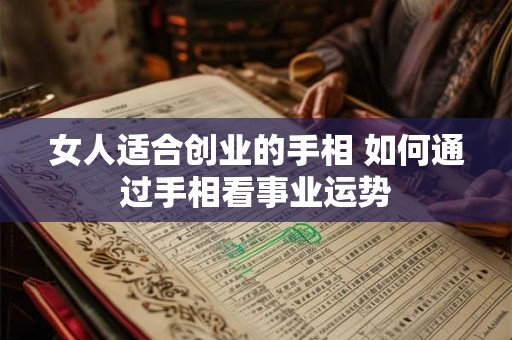 女人适合创业的手相 如何通过手相看事业运势
