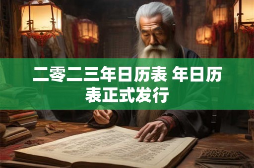 二零二三年日历表 年日历表正式发行 二零二三年日历表 年日历表正式发行