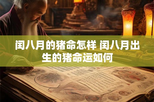 闰八月的猪命怎样 闰八月出生的猪命运如何