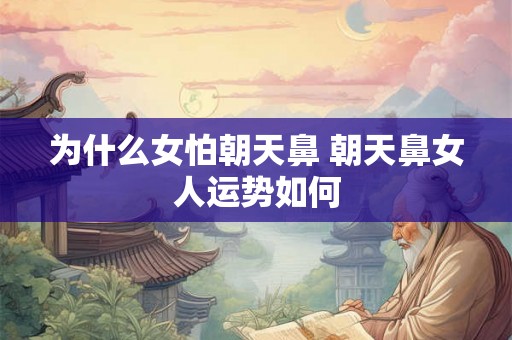 为什么女怕朝天鼻 朝天鼻女人运势如何