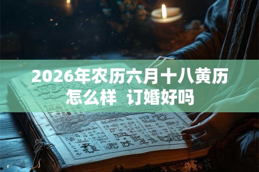 2026年农历六月十八黄历怎么样 订婚好吗 2026年农历六月十八黄历怎么样 订婚好吗