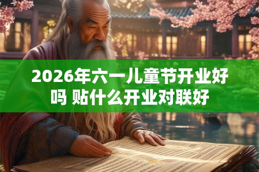 2026年六一儿童节开业好吗 贴什么开业对联好