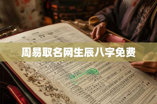 周易取名网生辰八字免费 周易取名网生辰八字免费