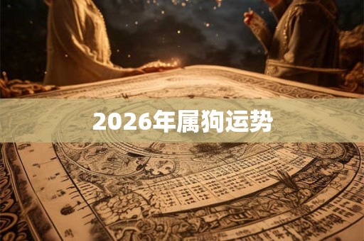 2026年属狗运势