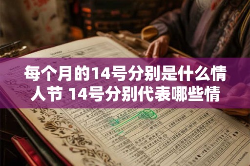 每个月的14号分别是什么情人节 14号分别代表哪些情人节