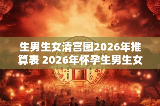 生男生女清宫图2026年推算表 2026年怀孕生男生女表
