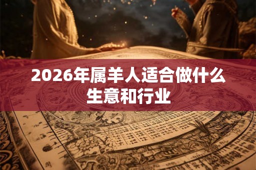 2026年属羊人适合做什么生意和行业