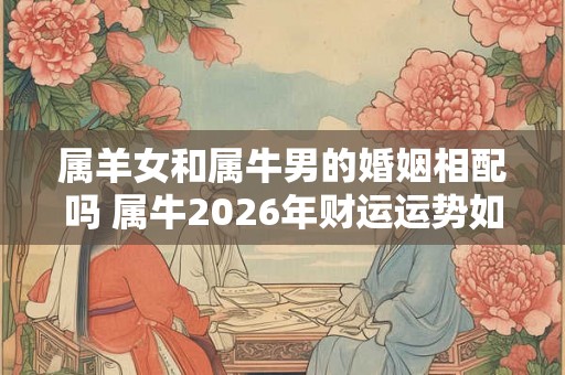属羊女和属牛男的婚姻相配吗 属牛2026年财运运势如何 属羊女和属牛男的婚姻相配吗 属牛2026年财运运势如何