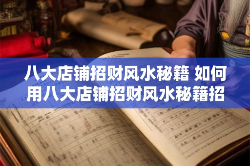 八大店铺招财风水秘籍 如何用八大店铺招财风水秘籍招财