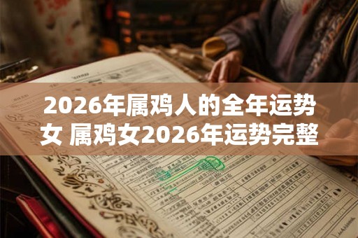 2026年属鸡人的全年运势女 属鸡女2026年运势完整版