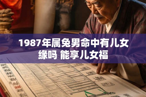 1987年属兔男命中有儿女缘吗 能享儿女福