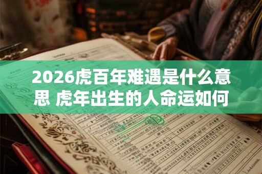 2026虎百年难遇是什么意思 虎年出生的人命运如何