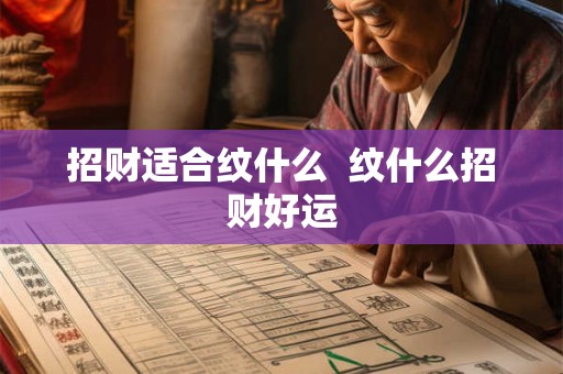 招财适合纹什么  纹什么招财好运