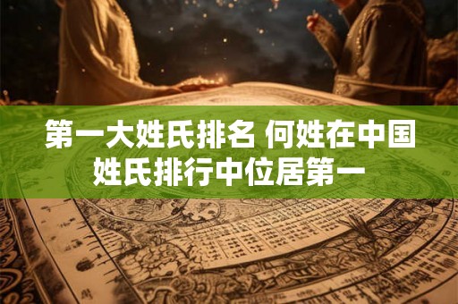 第一大姓氏排名 何姓在中国姓氏排行中位居第一 第一大姓氏排名 何姓在中国姓氏排行中位居第一