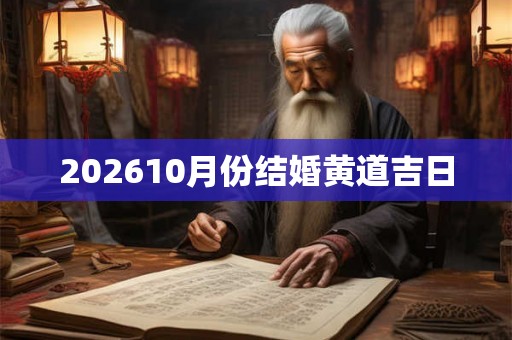 202610月份结婚黄道吉日