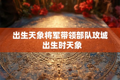 出生天象将军带领部队攻城  出生时天象