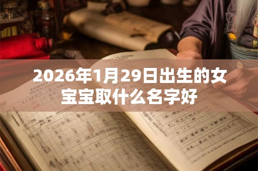 2026年1月29日出生的女宝宝取什么名字好