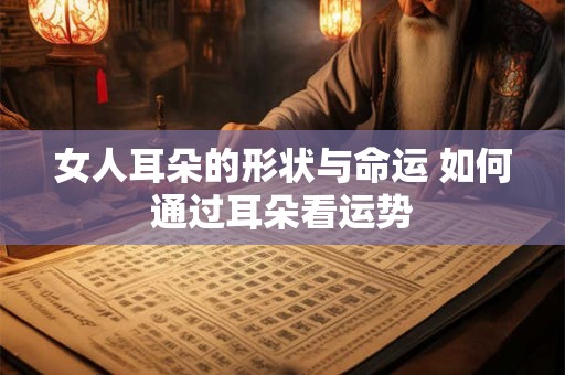 女人耳朵的形状与命运 如何通过耳朵看运势