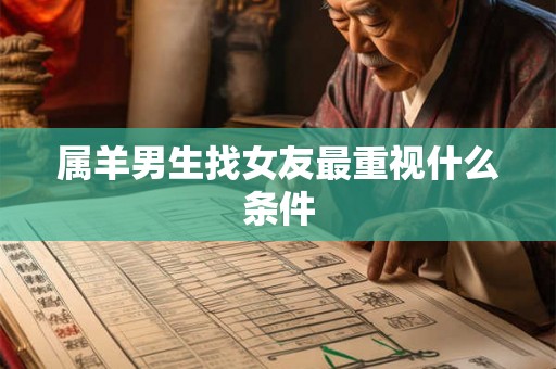 属羊男生找女友最重视什么条件 属羊男生找女友最重视什么条件