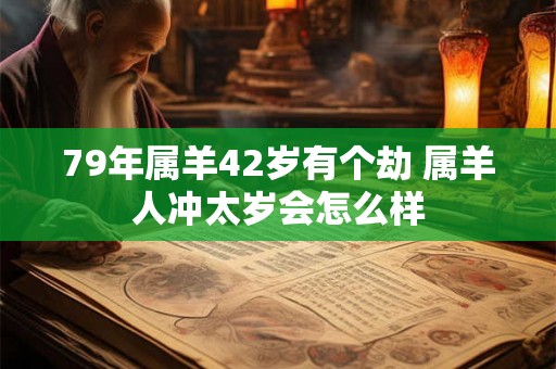 79年属羊42岁有个劫 属羊人冲太岁会怎么样