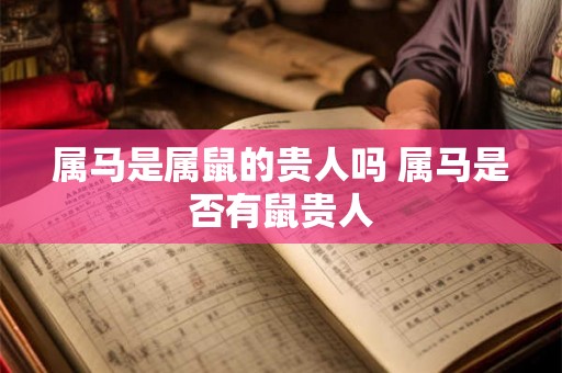 属马是属鼠的贵人吗 属马是否有鼠贵人