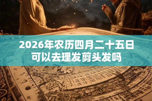 2026年农历四月二十五日可以去理发剪头发吗 2026年农历四月二十五日可以去理发剪头发吗