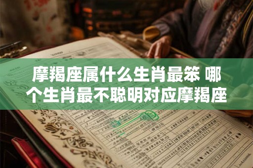 摩羯座属什么生肖最笨 哪个生肖最不聪明对应摩羯座