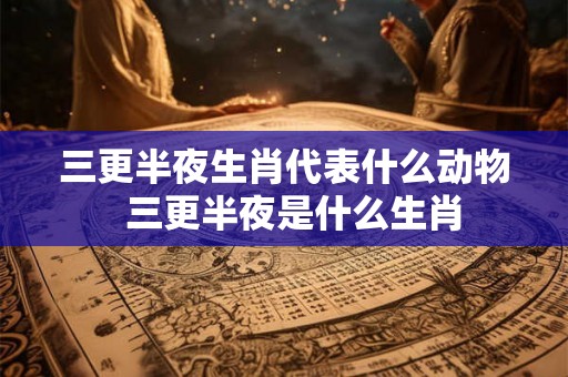 三更半夜生肖代表什么动物  三更半夜是什么生肖