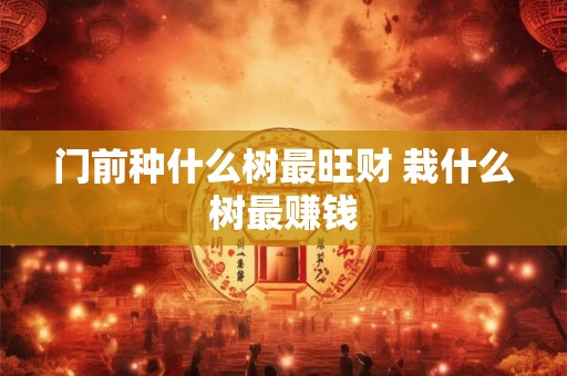 门前种什么树最旺财 栽什么树最赚钱